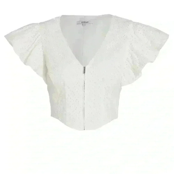 Derek Lam genna balloon sleeve bustier top NWT Sz 4 - Picture 2 of 10